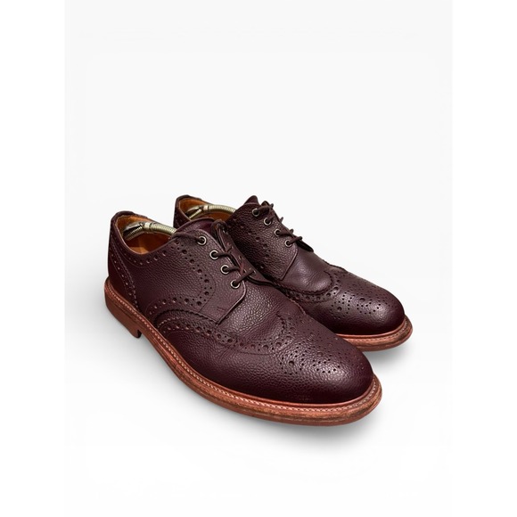 Mark McNairy Oxfords Brown Leather Wingtip Brogue US 12 England Ridgeway 94% Men